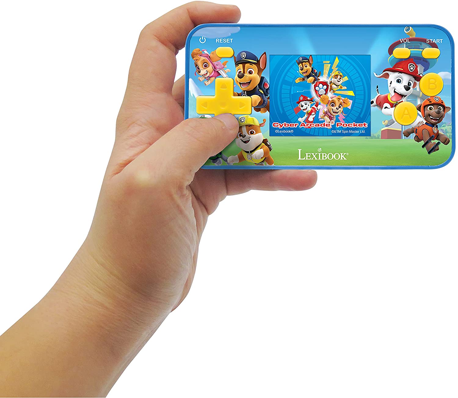 Håndholdt konsol Cyber Arcade® Pocket Paw Patrol - Skærm 1,8'' - 150 spil inkl. 10 med Paw Patrol