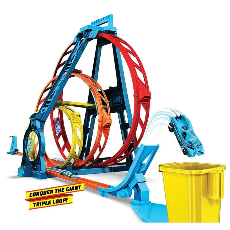Hot Wheels - Track Builder Unlimited Triple Loop Sæt