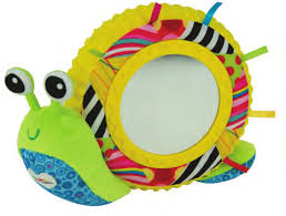 Lamaze snegl med spejl, lyd og lys