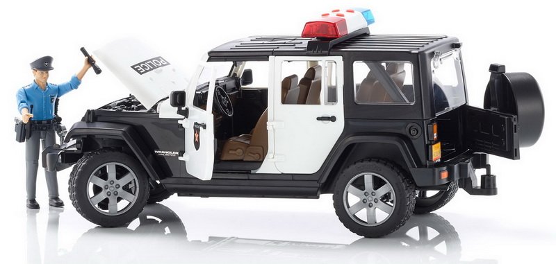 Jeep Wrangler Rubicon Politibil med politimand