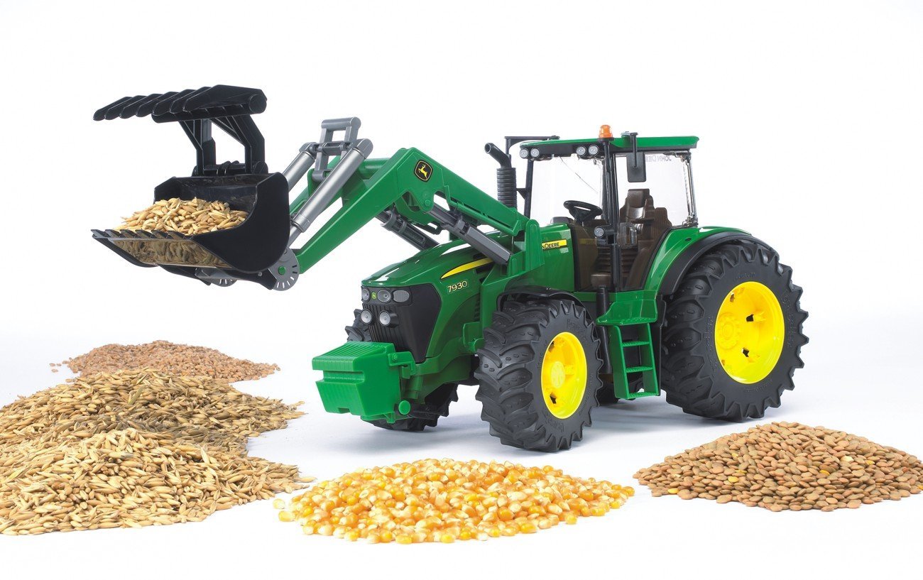 John Deere traktor 7930 med frontlæsser