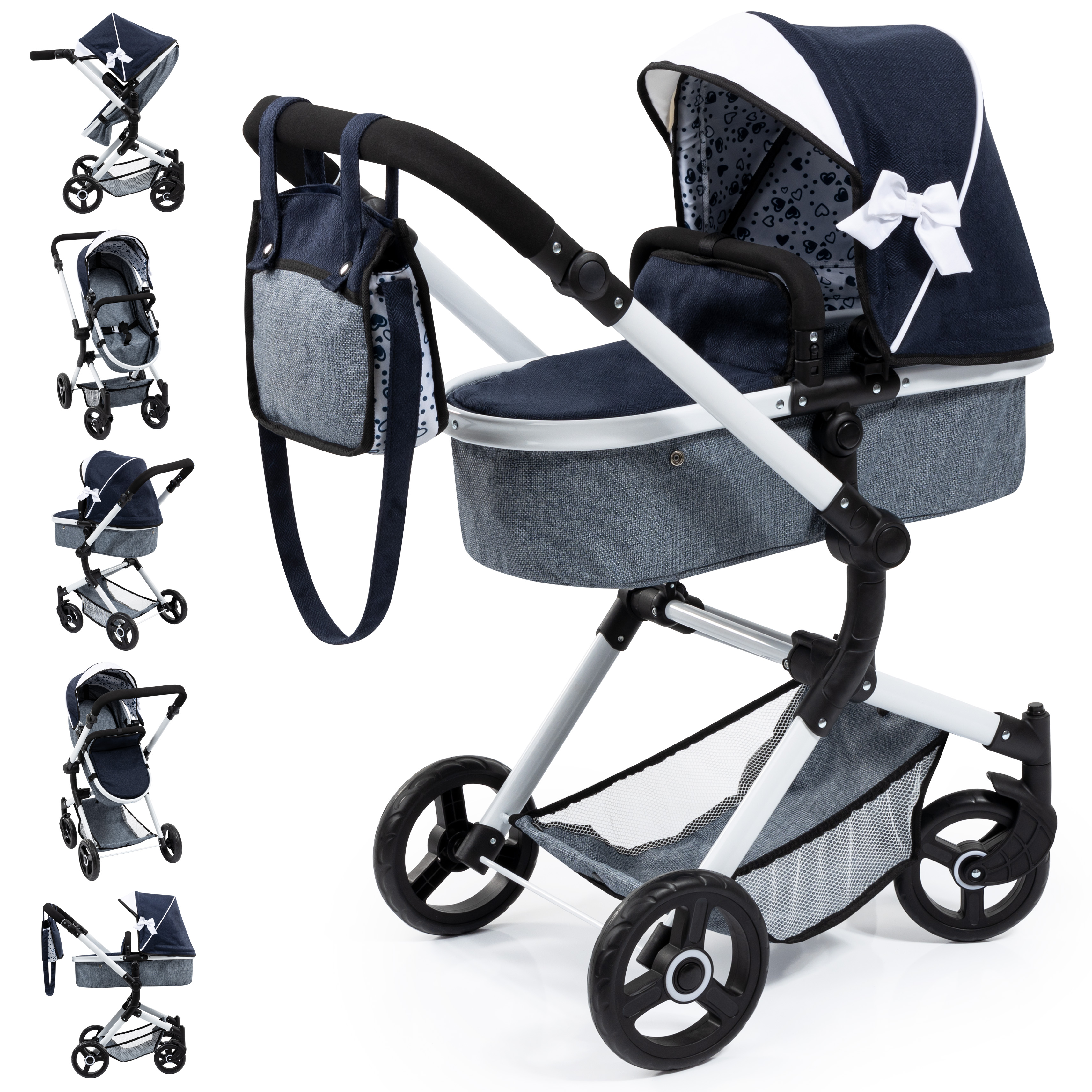 Kombi Dukkevogn - Vario - Navy