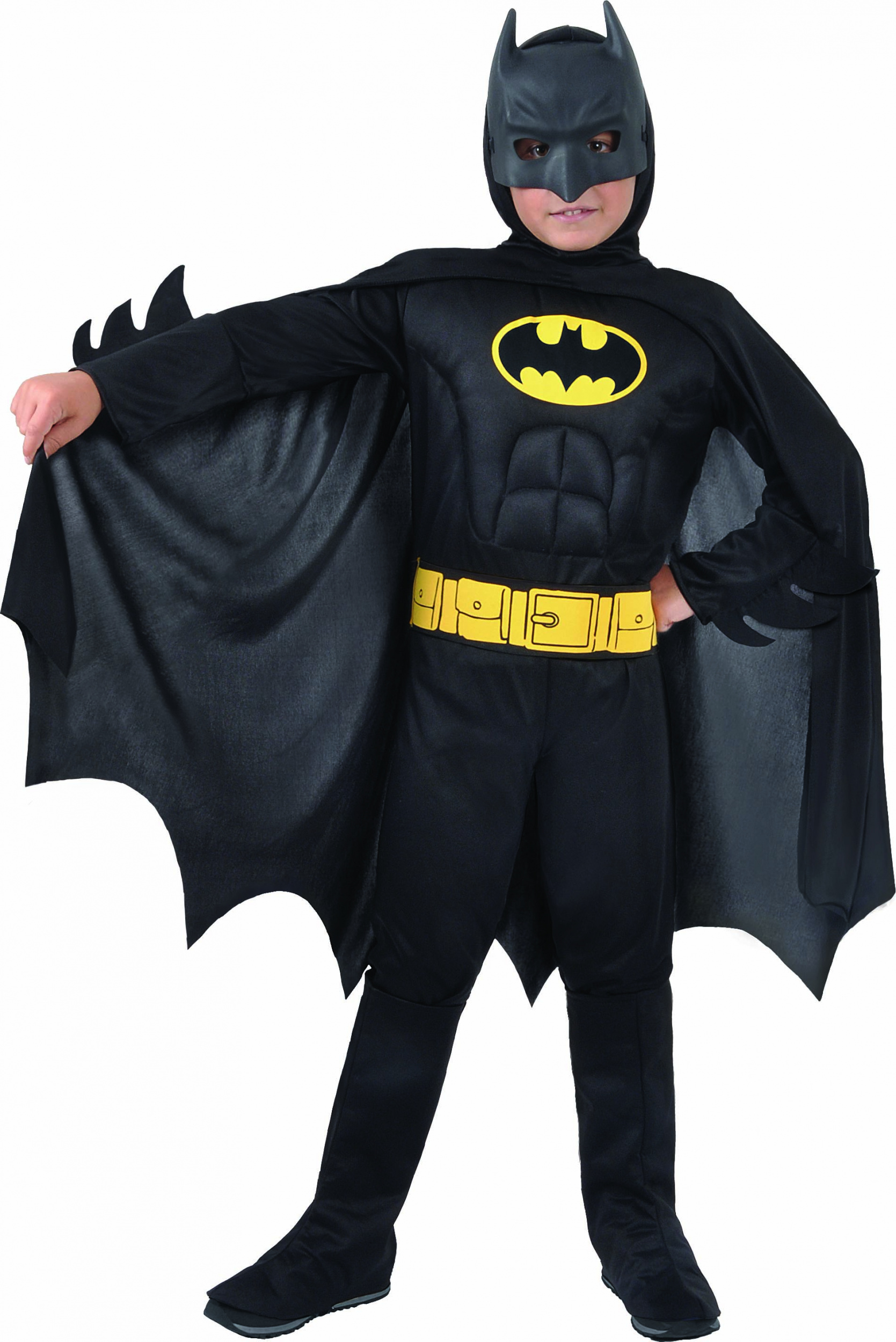 Kostume m/Muskler - Batman (135 cm)