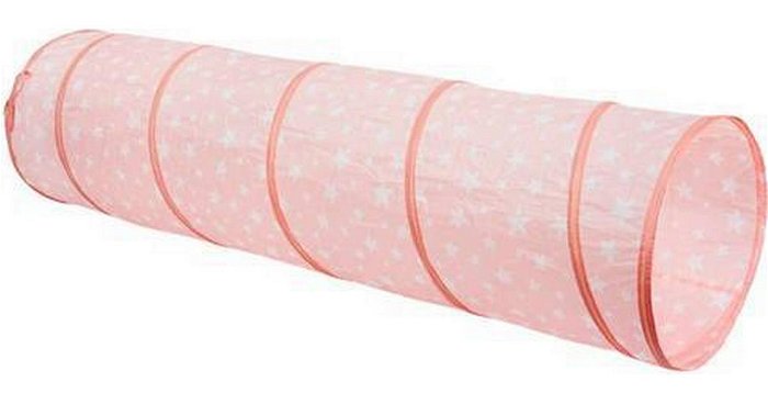 Kravletunnel med stjerner, rosa