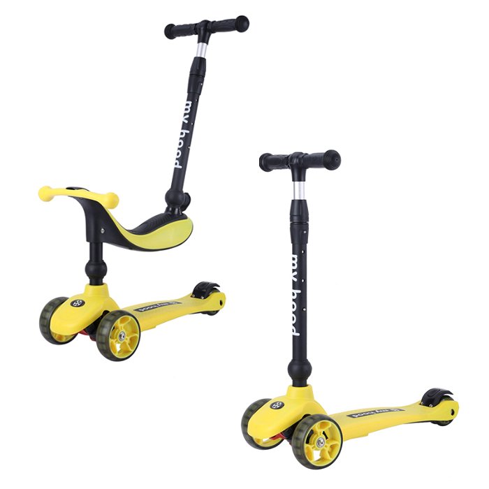 Løbehjul/Løbecykel - Kick'n'Ride, Gul