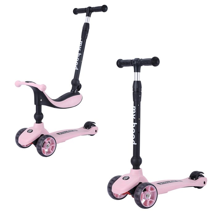 Løbehjul/Løbecykel - Kick'n'Ride, Rosa