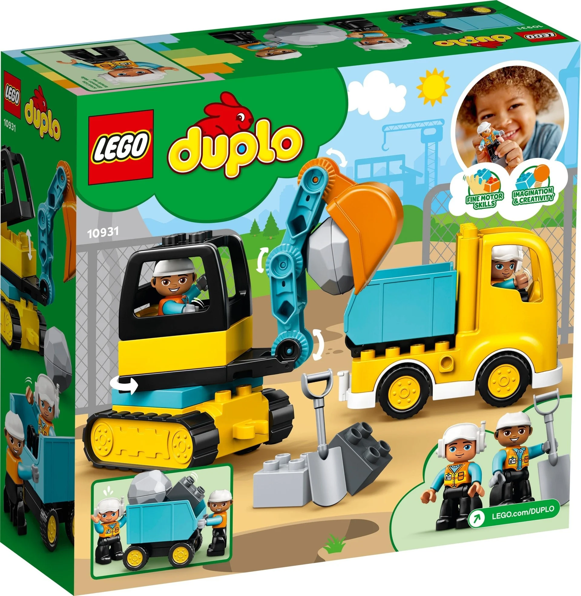 LEGO DUPLO - Lastbil og gravemaskine på larvefødder (10931)