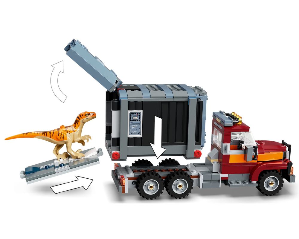 LEGO Jurassic World - T. rex og atrociraptor på dinosaurflugt (76948)