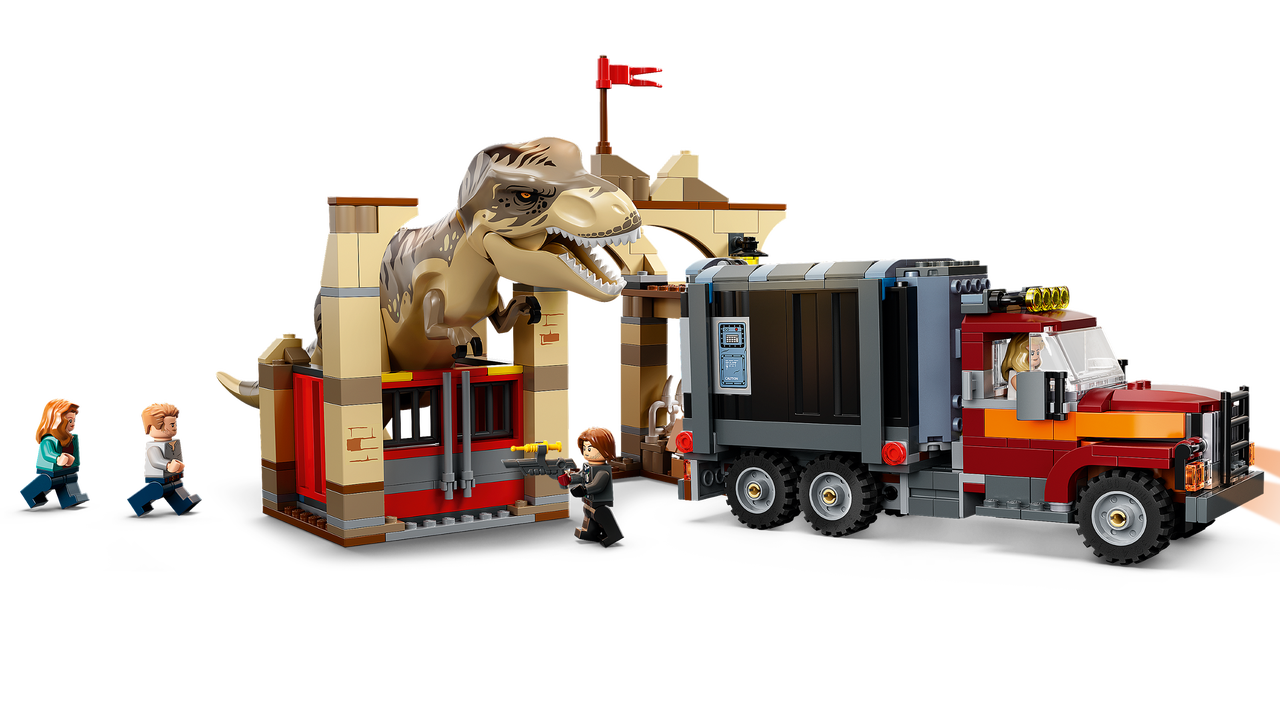 LEGO Jurassic World - T. rex og atrociraptor på dinosaurflugt (76948)