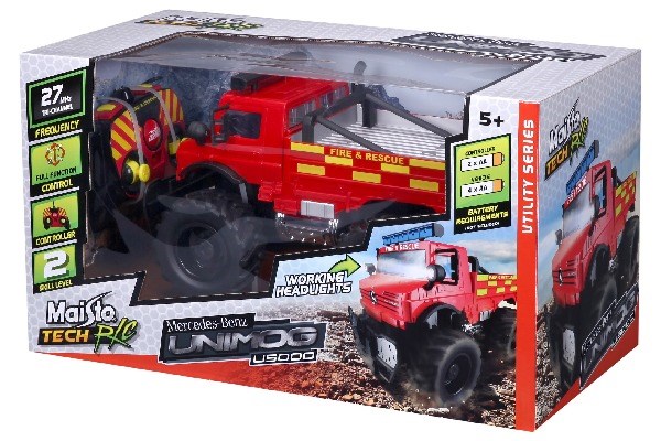M-B U5000 Unimog (Brandbil) R/C Fjernstyret Bil 1:16 27Mhz