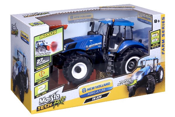 New Holland Tractor w/snow plow R/C 1:16 27MHz (140055)