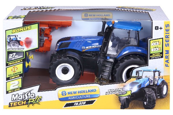 New Holland Tractor w/snow plow R/C 1:16 27MHz (140055)