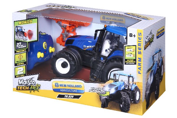 New Holland Tractor w/snow plow R/C 1:16 27MHz (140055)