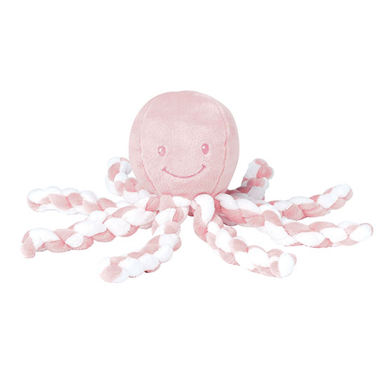 Nusse Blæksprutte - Rosa/Hvid
