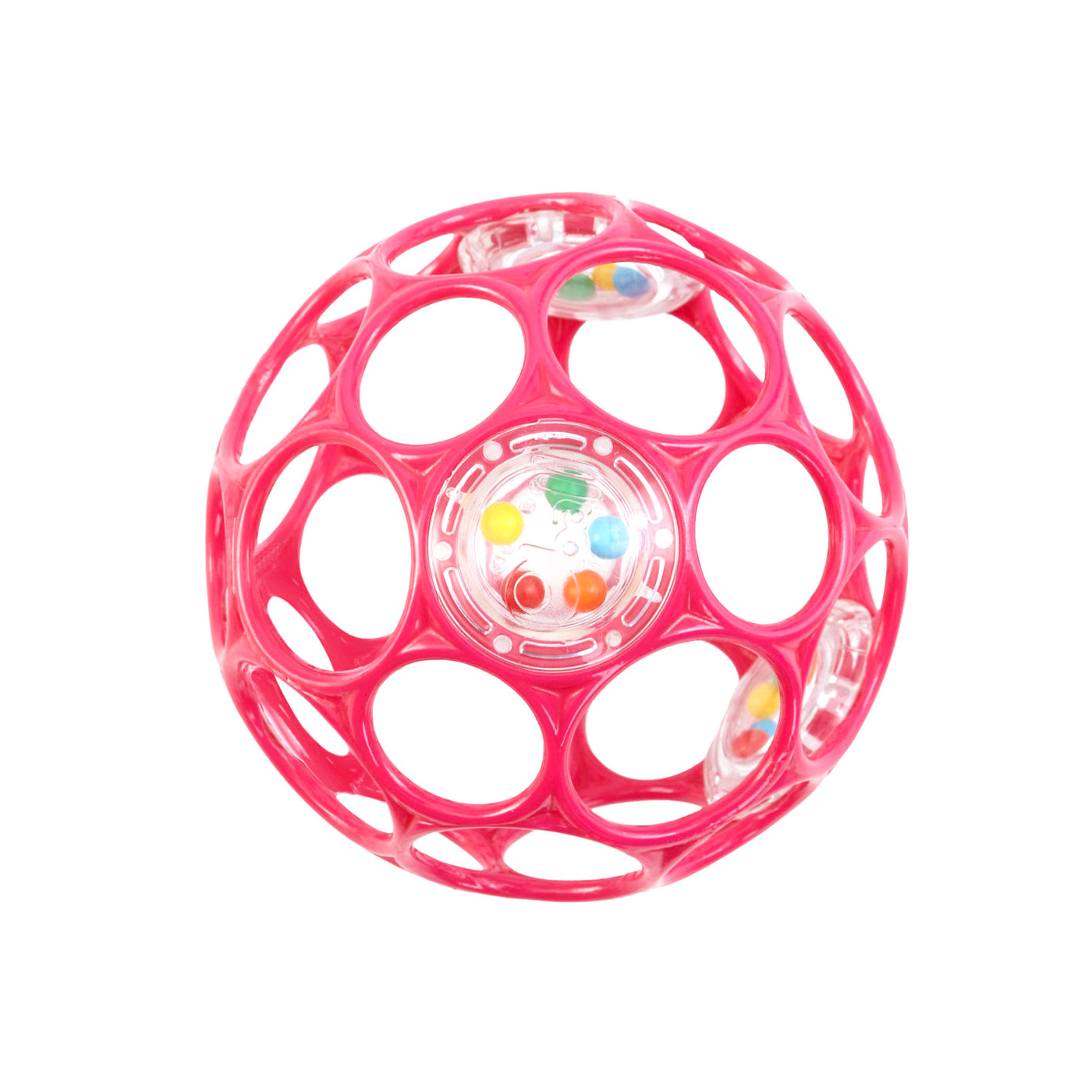 Oball med rangle - 10 cm - Pink