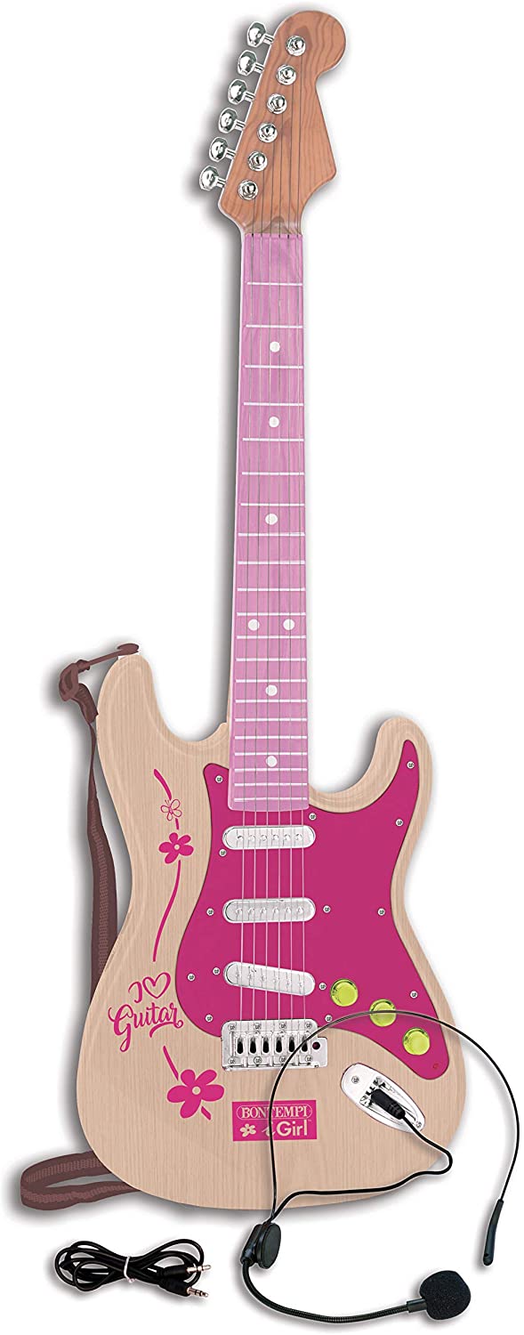 Pink elektronisk rock guitar