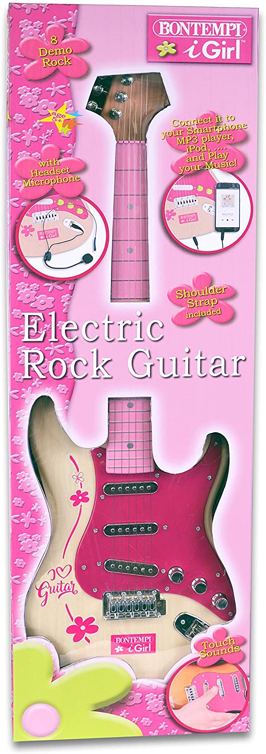 Pink elektronisk rock guitar
