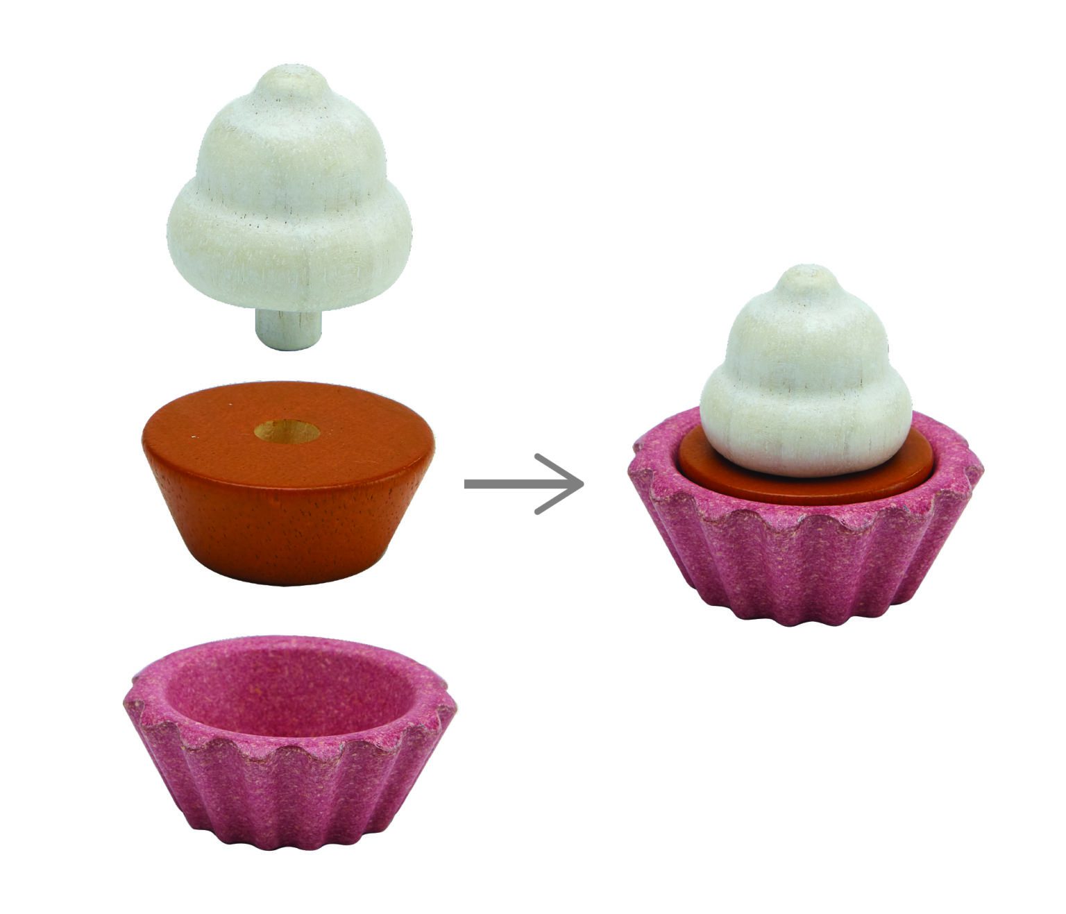 Plantoys - Cupcake bagesæt (3626)