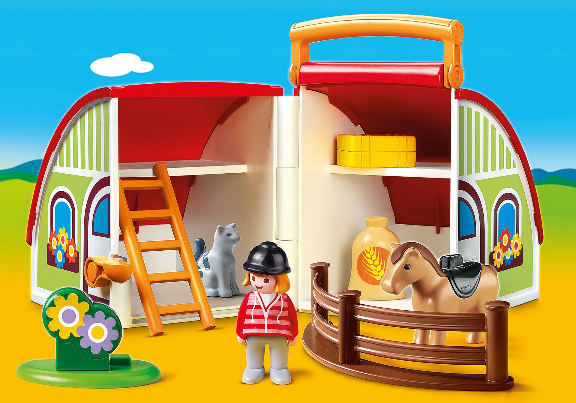 Playmobil 1.2.3 - Min mobile gård