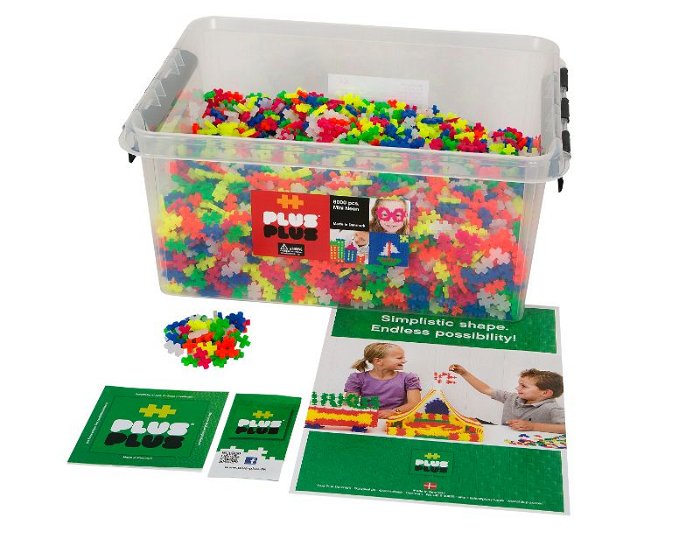Plus-Plus Education Neon - 6000 stk