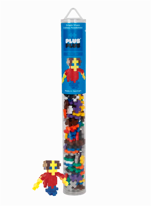 Plus-Plus i rør - Basis Mix, 100 stk.