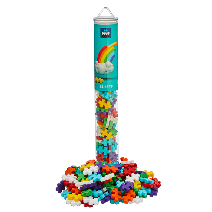 Plus-Plus i rør - Rainbow Mix, 100 stk