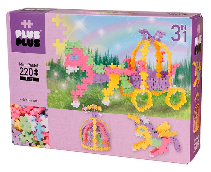 Plus-Plus Pastel - 3-i-1 Eventyr, 220 stk