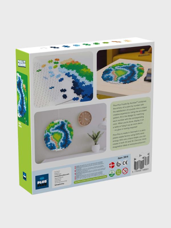 Plus-Plus - Puzzle By Number Earth 800pcs