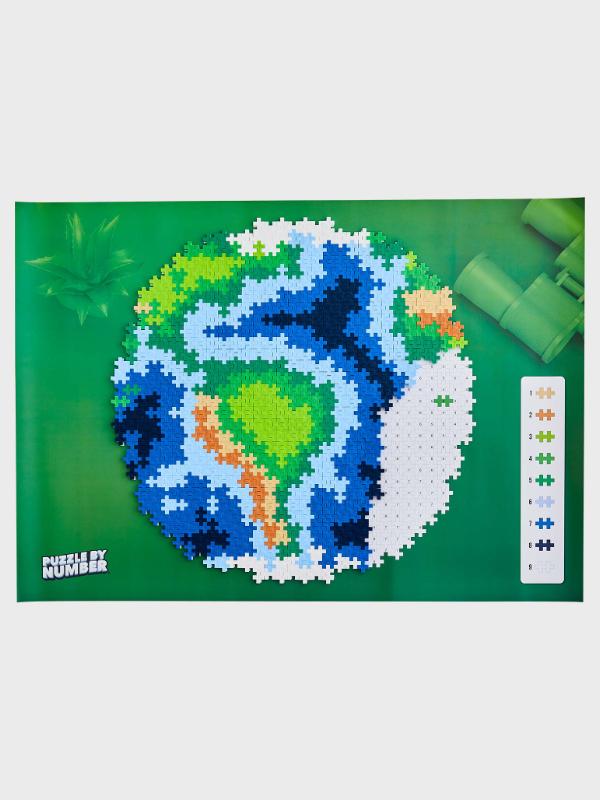 Plus-Plus - Puzzle By Number Earth 800pcs