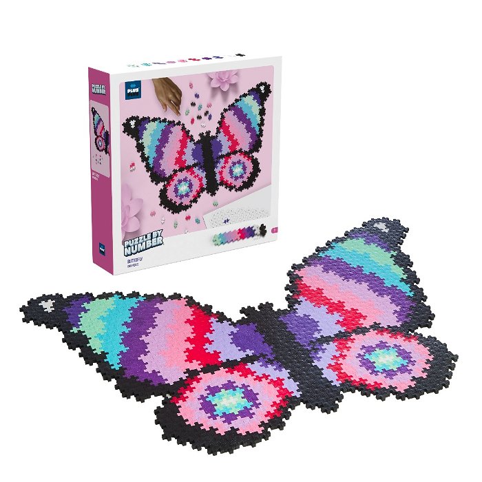 Plus-Plus - Puzzle By Number, Sommerfugl 800 stk