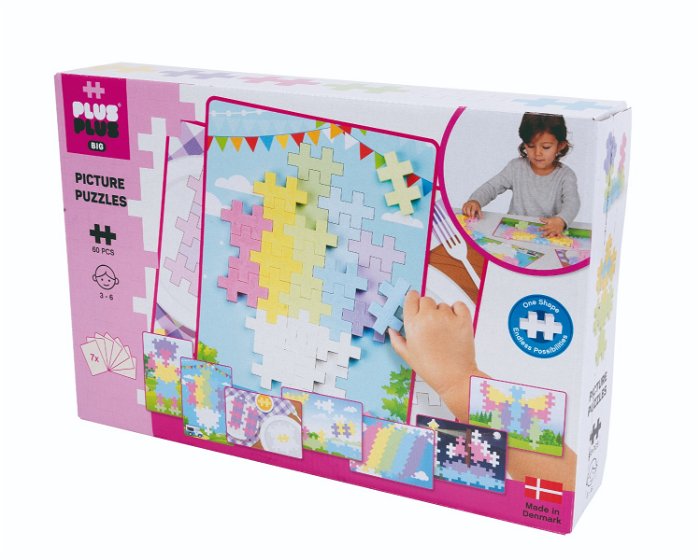 Plus-Plus BIG Pastel - Billedpuslespil, 60 stk