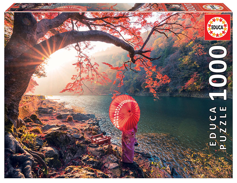 Puslespil 1000 brikker - Sunrise in katsuma River (018455)