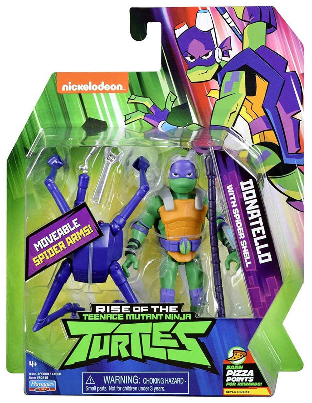 Rise of the Teenage Mutant Ninja Turtles - Battle Shell Action Figure - Donatello