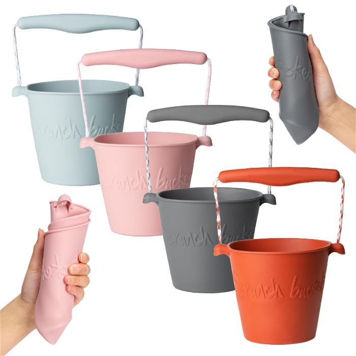 Spand i silikone - Foldbar - Nordiske farver