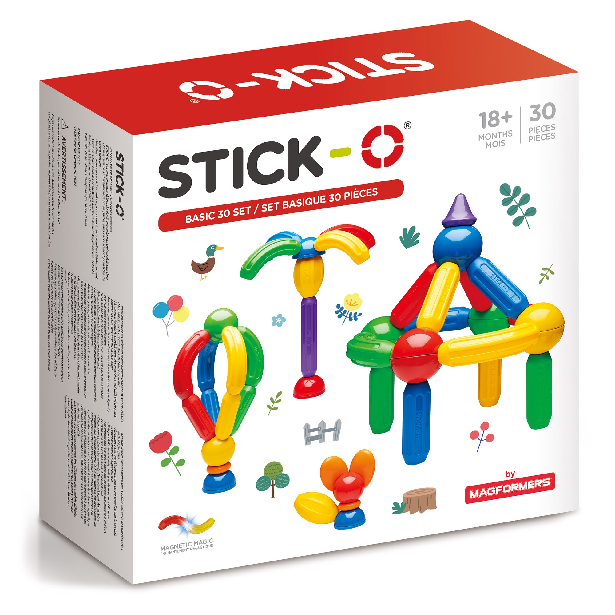 Stick-O Basis, 30 dele