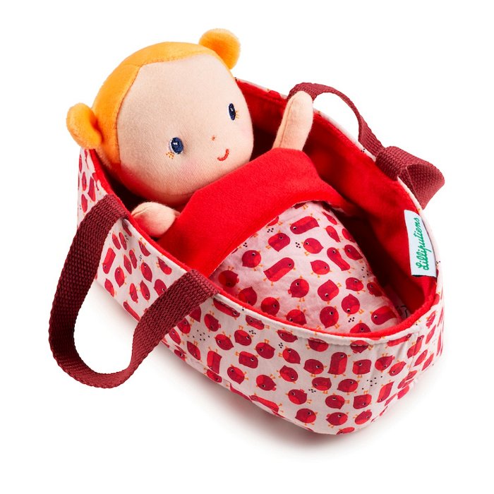 Stofdukke med lift, 22 cm. - Agathe