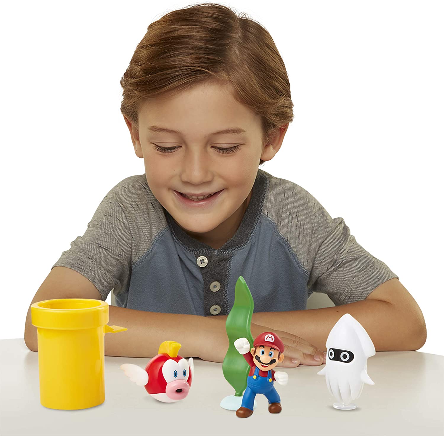 Super Mario - Undervandsdiorama-figursæt