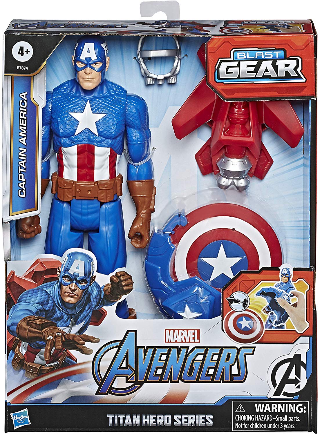 Titan Hero - Blast Gear Captain America - 30 cm