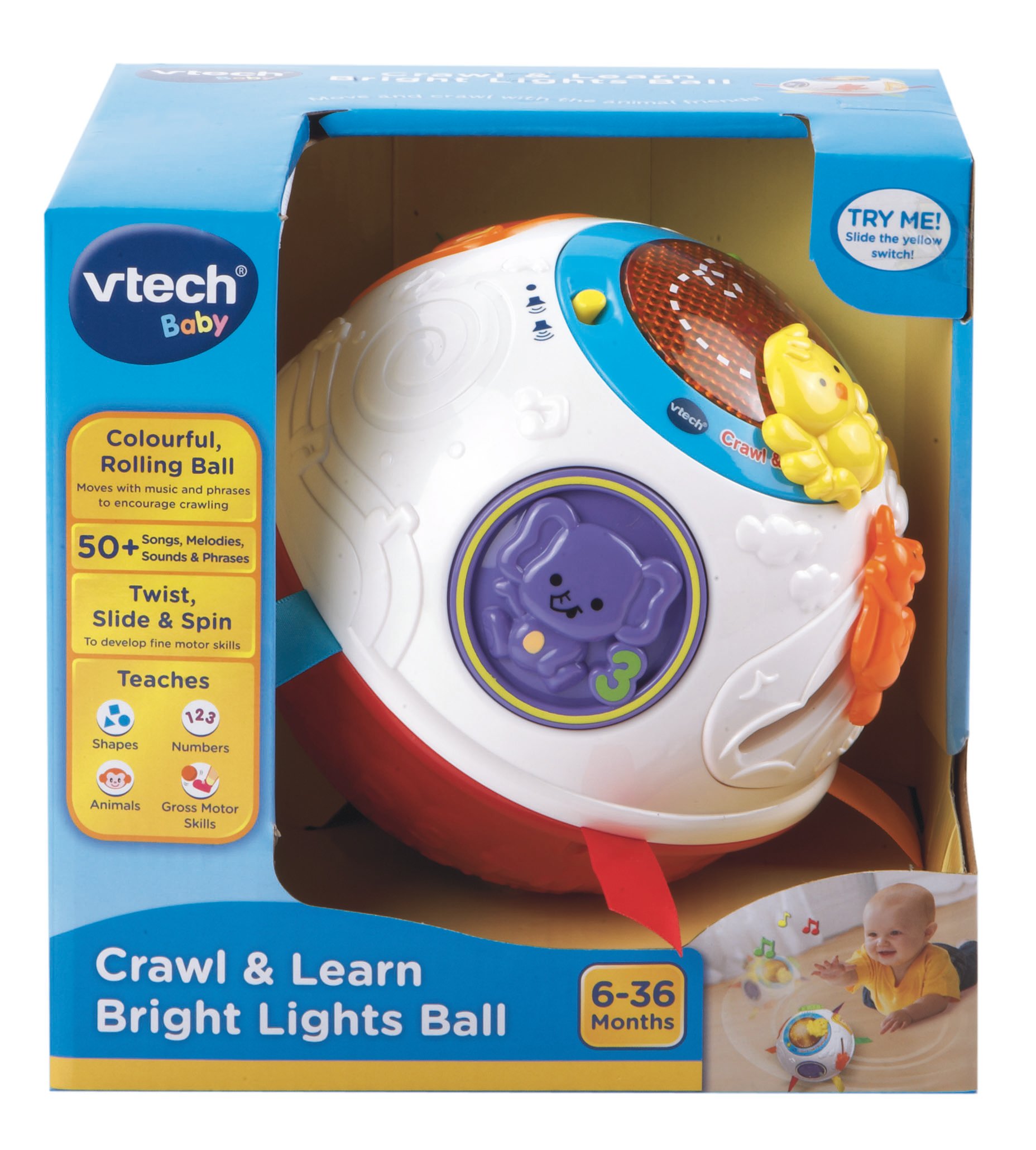 Vtech - Baby Kravle- og Lærebold (Dansk) (75-950-151532)