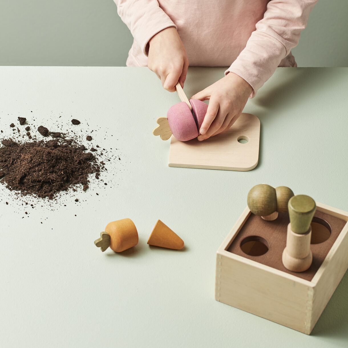 Wooden plant box