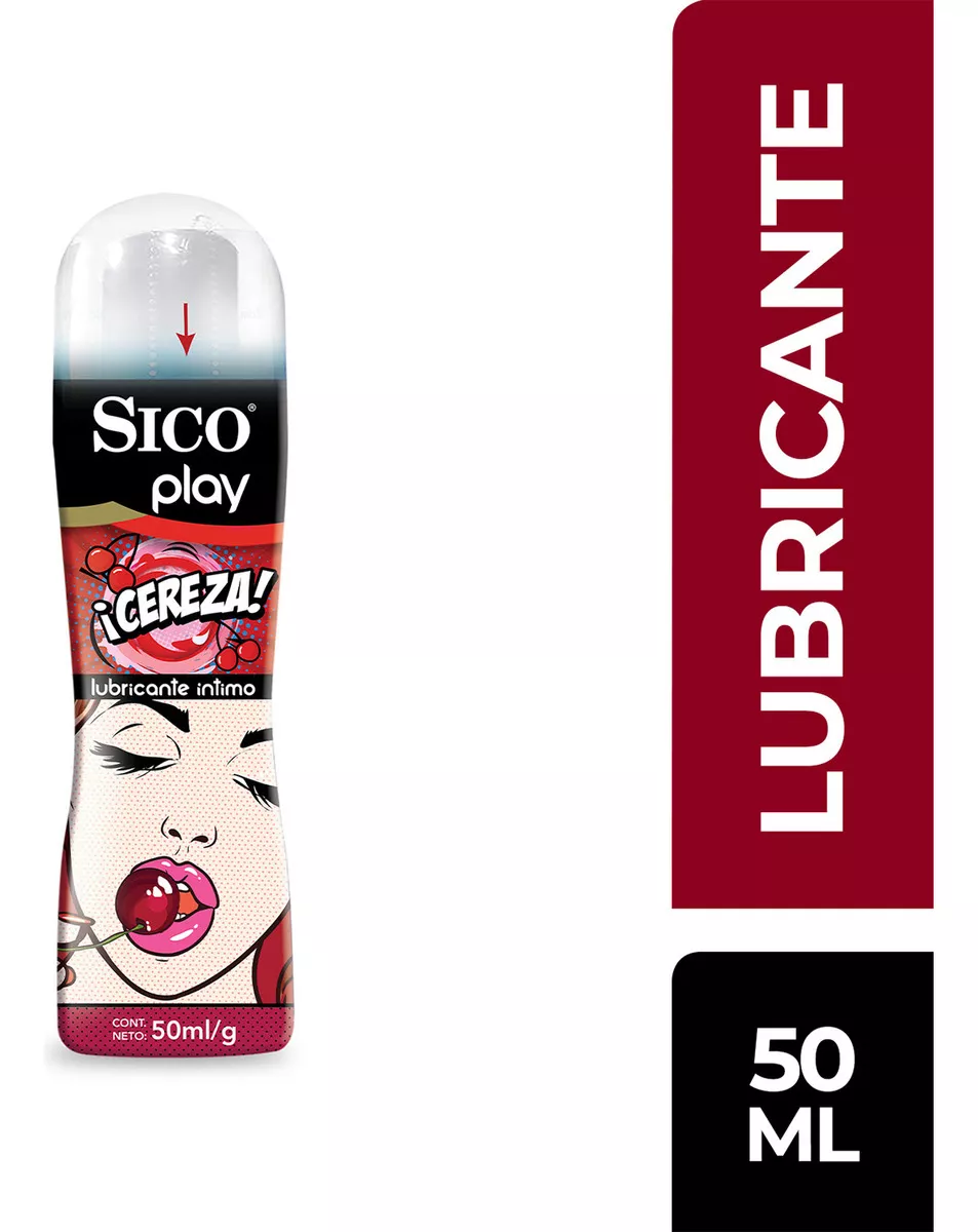 Imagen del producto Sico® Play Lubricante Íntimo Sabor Cereza - 50 ml en color CEREZA