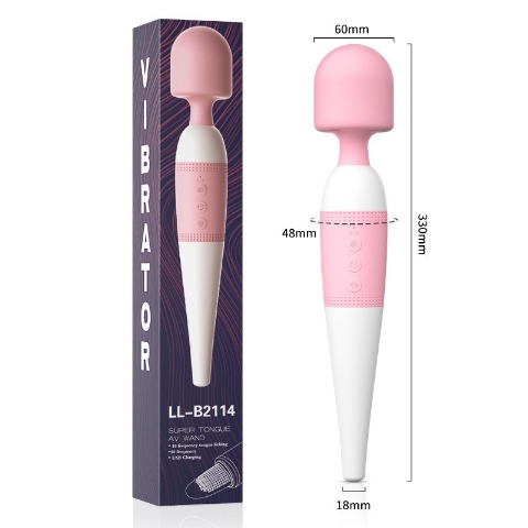 Vibrador 2 en 1 Micrófono Silicón Médico Impermeable Recargable