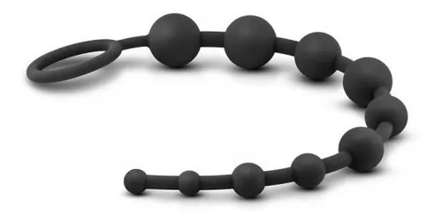 Imagen del producto Bolas Anales Rosario Anal Blush Silicón Flexible Suave en color Negro
