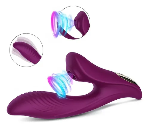 Vibrador Succionador Clítoris y Pezones Recargable 10 Modos Mujer