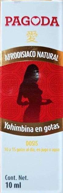 Imagen del producto Yohimbina Pagoda Afrodisíaco Natural Potenciador Sexual en color 10ml