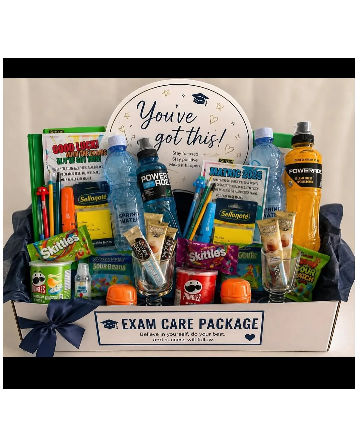 The Ultimate Exam Care Package — Fuel Your Focus, Believe in Yourself, and Go Shine!