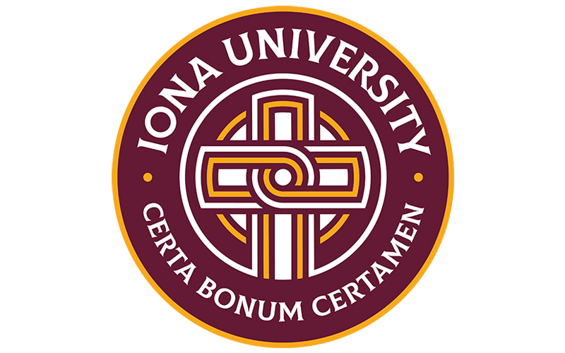 Logo de la universidad: IONA UNIVERSITY