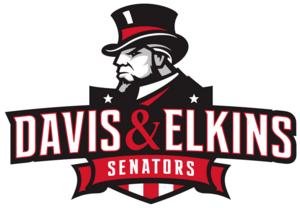 Logo de la universidad: davis & elkins university
