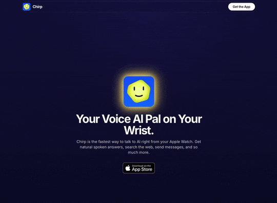 Animated preview of Chirp