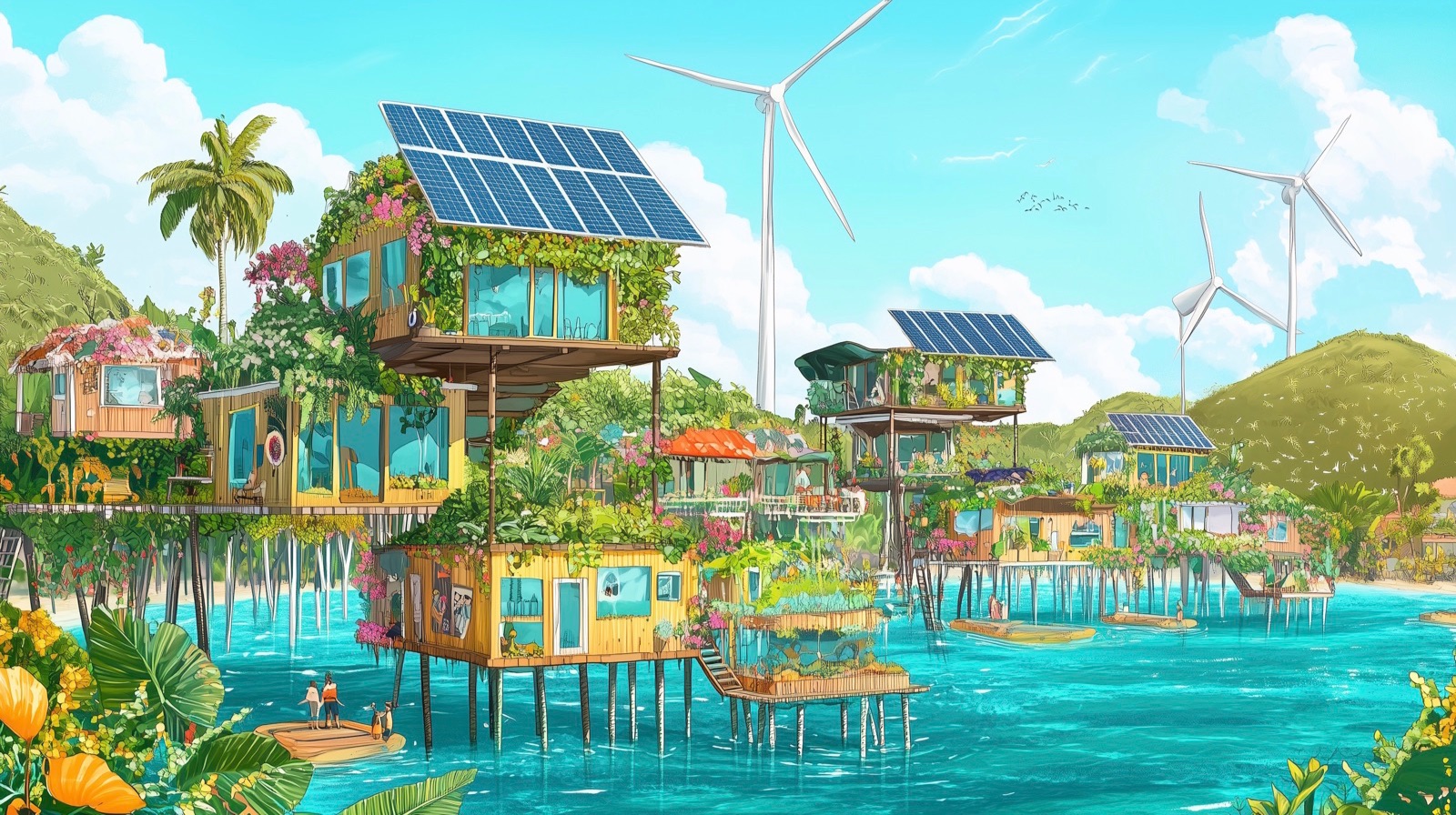 Solacion is a story universe about a solarpunk future. And an idea about a brighter world.